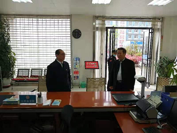 付兵同志到新县管理部调研